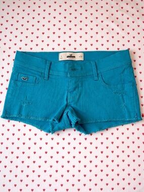 Hollister Micro Bright Blue Short (Size 0)